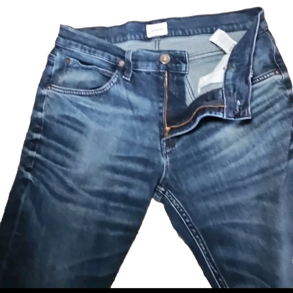 Hudson Mens Dark Wash Blake Slim Straight Premium Designer Denim Jean 31